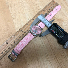 Load image into Gallery viewer, Debbie Brooks Pink Silver Moving Goods Leather Analog Quartz Watch Hour~New Batt