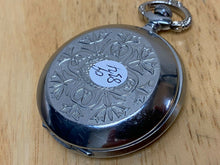 Load image into Gallery viewer, VTG Molnija CCCP Military Dial Small Second Silver Hand-Wind Pocket Watch Hours