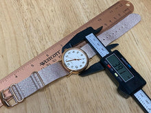 Load image into Gallery viewer, Unused Timex Indiglo Mens 30m Rose Gold Analog Quartz Watch Hours~New Battery