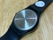 Load image into Gallery viewer, Vintage Bon Bon Men Mystery Dial Black Swiss Parts Quartz Watch Hour~New Batter