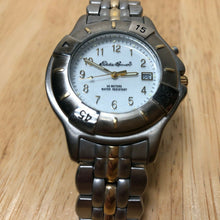 Load image into Gallery viewer, Eddie Bauer Men Dual Tone Move Bezel Luminous Analog Quartz Watch Hours~New Batt
