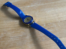 Load image into Gallery viewer, Vintage Chateau Lady Gold tone Blue Swiss Hand-Wind Mechanical Watch Hours