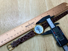 Load image into Gallery viewer, Vintage School Of Baking Men Gold Tone Leather Analog Quartz Watch Hour~New Batt