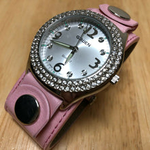 Load image into Gallery viewer, Unused Gruen Men Lady Wide Band Rhinestone Analog Quartz Watch Hours~New Battery
