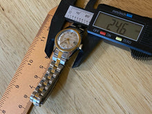 Load image into Gallery viewer, Vintage Timex Lady Dual Tone Flute Bezel Hand-Winding Mechanical Watch Hour~Date