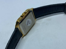 Load image into Gallery viewer, VTG Montreux Jostens Men Gold Tone Rectangle Analog Quartz Watch Hour~New Batter