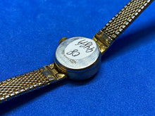Load image into Gallery viewer, Vintage Timex Lady Gold Tone Brown Round Hand-Wind Mechanical Watch Hours