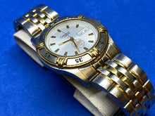 Load image into Gallery viewer, Caravelle Bulova 40C39 Leader Club Mens Dual Tone Quartz Watch Hours~New Battery