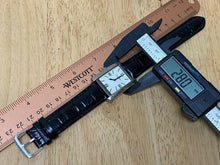 Load image into Gallery viewer, Nautica Men 30m Silver White Rectangle Leather Analog Quartz Watch Hour~New Batt