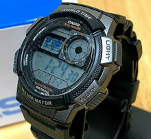 Load image into Gallery viewer, New In Box Casio AE-1000W Men 100m World Digital Quartz Alarm Chrono Watch Hours