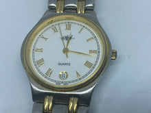 Load image into Gallery viewer, AES Men Lady Dual Tone Roman Dial Swiss Analog Quartz Watch Hour~Date~New Batter