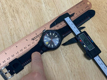 Load image into Gallery viewer, Unused S&F Mens 50m Well Made All Black Analog Quartz Watch Hours~New Battery