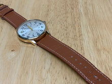 Load image into Gallery viewer, Vintage Geneva Men Gold Tone Military Dial Analog Quartz Watch Hours~New Battery