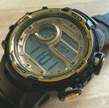 Load image into Gallery viewer, Armitron 40/8347 Men 100m Gold-Black Digital Alarm Chrono Watch Hour~New Battery