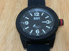 Load image into Gallery viewer, Nice America's Navy Mens 50m Beefy Black Analog Quartz Watch Hours~New Battery