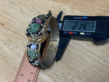Load image into Gallery viewer, Vintage Norman Lady Natural Rock Faux Pearl Cuff Hand-Wind Mechanical Watch Hour