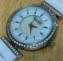 Load image into Gallery viewer, Anne Klein 12/2275 Lady Rhinestone Ceramic Analog Quartz Watch Hours~New Battery