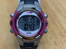 Load image into Gallery viewer, Timex 1440 Sports Lady 50m Silver Digital Alarm Chrono Watch Hour~New Battery