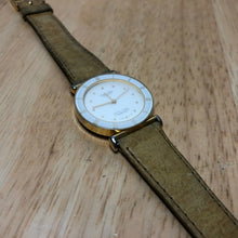 Load image into Gallery viewer, Vintage Tunlees Swiss Parts Roman Leather Analog Quartz Watch Hours~New Battery