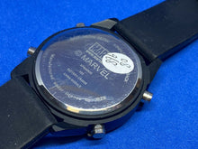 Load image into Gallery viewer, Marvel Spiderman MZB Men Black Metal Digital Alarm Chrono Watch Hour~New Battery