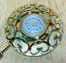 Load image into Gallery viewer, Vintage Vantage By Hamilton Lady Gold Tone Hand-Wind Necklace Pendant Watch Hour