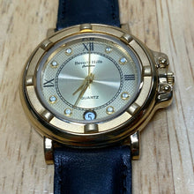 Load image into Gallery viewer, Beverly Hills Men Gold Tone Swiss Movt Analog Quartz Watch Hour~Date~New Battery