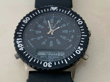 Load image into Gallery viewer, VTG Armitron Men 100m Diver Aviator Analog Digital Chrono Watch Hour~New Battery