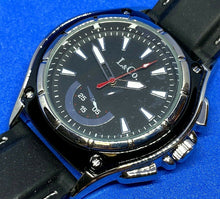 Load image into Gallery viewer, Unused Stylish L & Co. Mens Silver Black Analog Quartz Watch Hours~New Battery