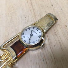 Load image into Gallery viewer, Vintage Pilgrim Lady 17 Jewels Golf Theme Hand-Winding Brooch Watch Hours~Runs