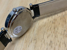 Load image into Gallery viewer, Unused Claiborne Men Lady Silver White Leather Analog Quartz Watch Hour~New Batt