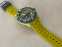 Load image into Gallery viewer, 40 Nine Chrono Sport Mens Yellow Gray Analog Quartz Watch Hours~Date~New Battery