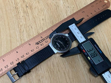 Load image into Gallery viewer, Unused Curtis Men 30m Black Silver Leather Analog Quartz Watch Hours~New Battery