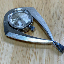 Load image into Gallery viewer, Vintage Sheffield Swiss Lady Silve Hand-Wind Necklace Pendant Pocket Watch Hours