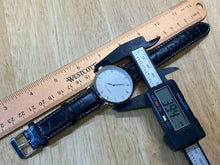 Load image into Gallery viewer, Unused MAESTRO Men Silver White Roman Leather Analog Quartz Watch Hours~New Batt