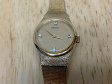 Load image into Gallery viewer, Vintage Seiko Japan 1100-1410 Lady 17J Gold Tone Hand-Wind Mechanical Watch Hour