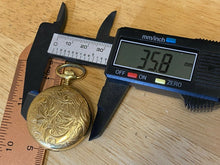 Load image into Gallery viewer, Vintage Caravelle-Bulova Swiss 36mm Gold Tone Half Hunter Hand-Wind Pocket Watch