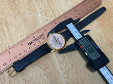 Load image into Gallery viewer, Vintage Puccio's Galore Mens Leather Gold Tone Hand-Wind Mechanical Watch Hours