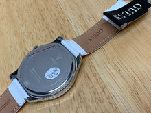 Load image into Gallery viewer, Unused GUESS Lady Large Face Rhinestone Leather Analog Quartz Watch Hour~New Bat