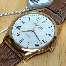 Load image into Gallery viewer, Unused August Steiner Real Diamonds Rose Gold Tone Quartz Watch Hour~New Battery