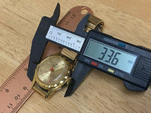 Load image into Gallery viewer, VTG Lucerne Electra Swiss Men Gold Tone Stretch Hand-Wind Mechanical Watch Hours