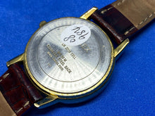 Load image into Gallery viewer, Timex Indiglo Mens 30m Gold-White Analog Quartz Watch Hours~Day Date~New Battery