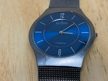 Load image into Gallery viewer, Skagen Denmark Mens 30m Thin Titanium Analog Quartz Watch Hours~Date~New Battery