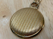 Load image into Gallery viewer, Vintage Westclox 17J Gold Tone Half Hunter Hand-Wind Pendant Pocket Watch Hours