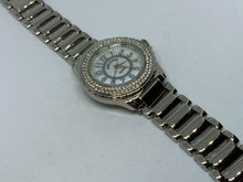 Load image into Gallery viewer, Unused ADRIENNE Men Lady Silver Rhinestone Analog Quartz Watch Hours~New Battery