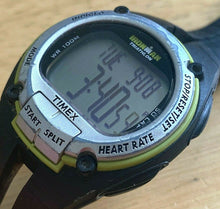 Load image into Gallery viewer, Timex Ironman Mens 100m Silver Black Digital Alarm Chrono Watch Hour~New Battery