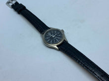 Load image into Gallery viewer, Brittania Lady Military Style Silver Black Analog Quartz Watch Hours~New Battery