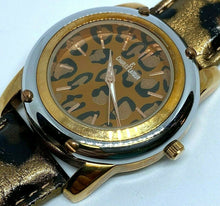 Load image into Gallery viewer, Charles Latour Men Lady Dual Tone Leather Analog Quartz Watch Hours~New Battery