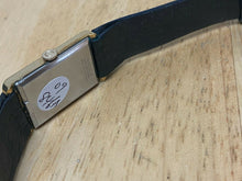 Load image into Gallery viewer, VTG Caravelle Bulova Rectangle Gold Tone Leather Hand-Wind Mechanical Watch Hour