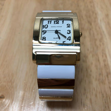Load image into Gallery viewer, Donna Vivian Lady Gold-White Cuff Bangle Analog Quartz Watch Hours~New Battery