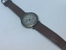 Load image into Gallery viewer, VTG SPC Mens Antique-Finish Silver 3D Dial Analog Quartz Watch Hours~New Battery